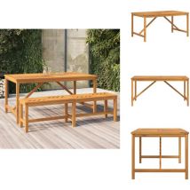 Vidaxl - Table à manger de jardin 150x90x74 cm bois d'acacia solide - Table De Jardin - Table Acacia - Mobilier De Jardin - Table à Manger Extérieur