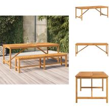 Vidaxl - Table à manger de jardin 200x90x74 cm bois d'acacia solide - Table De Jardin - Table Acacia - Mobilier De Jardin - Table à Manger Extérieur