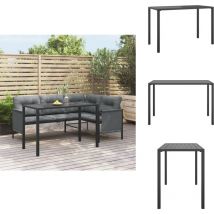 Table à manger de jardin anthracite 110x54x70 cm acier - Table à Manger Jardin - Table Extérieure - Mobilier De Jardin - Salon De Jardin - Table En