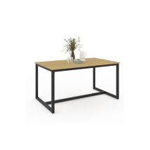 Idmarket - Table à manger detroit - 6 personnes - Design industriel - 150 cm - Naturel