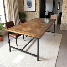 Pier Import - Table à manger marqueterie 200 cm varsovie