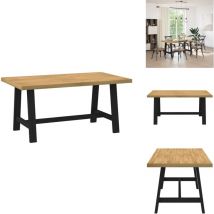 Table à manger noain pieds en forme de a 160x90x75cm massif pin - Table à Manger - Tables à Manger - Table De Salle à Manger - Table De Cuisine