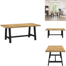Table à manger NOAIN pieds en forme de A 180x90x75cm massif pin - Table À Manger - Tables À Manger - Table De Salle À Manger - Table De Cuisine