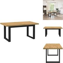 Table à manger noain pieds en forme de u 160x90x75cm massif pin - Table à Manger - Tables à Manger - Table De Salle à Manger - Table De Cuisine