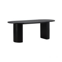 Table à Manger Ovale "Bianca" 200cm Noir