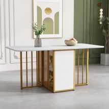 Okwish - Table à manger pliante, table à manger extensible multifonctionnelle, table à manger mobile, table à manger extensible, table à manger avec