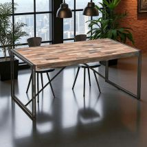 Pier Import - Table à manger rectangle bois recyclé 200x100 caravelle