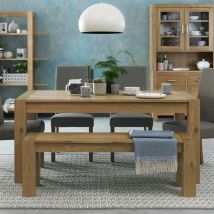 Pier Import - Table à manger rectangulaire en bois 165 cm alta