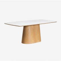 Sklum - Table de Salle à Manger Rectangulaire en Bois (200x100 cm) Aura