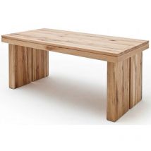 Pegane - Table à manger rectangulaire en chêne sauvage laqué mat massif - L.260 x H.76 x P.100 cm