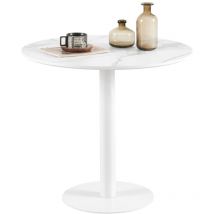 Table à Manger Ronde, Table Basse, Table de Bistro, Petite Table à Manger pour Cuisine, Salle à Manger, Salon, taverne, Minimaliste, Petite Table à