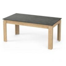 Table a manger seule austin - 6 personnes - Décor chene Hamilton et Sidewalk - L179 x p 90 x h 77 cm Demeyere