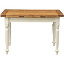 Table à manger Table d'extérieur Table de jardin 121x81 cm Table extensible en bois massif Table de cuisine rectangulaire