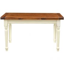 Table à manger Table d'extérieur Table de jardin 141x81 cm Table extensible en bois massif Table de cuisine rectangulaire