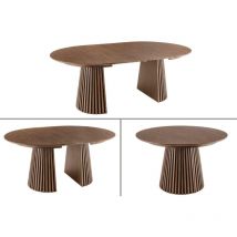 Azura Home Design - Table à manger valhalla wood ronde extensible