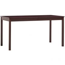 Design In - Table à manger,Table de salle à manger Marron foncé 140x70x73 cm Bois de pin CFW67792