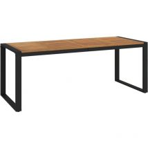 Table de jardin et pieds en forme de U 200x90x75 cm bois acacia vidaXL
