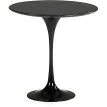 Fijalo - Table d'appoint 50x50x50 Marbre Noir/Aluminium Noir