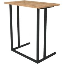 Miroytengo - Table auxiliaire noir Safir 60x65x36 cm