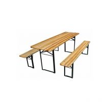 Table - avec 2 bancs - 200 x 60 x 76 cm