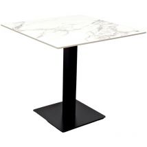 Compralo New - Table 70x70 Top Arebasco Base Black Sintered Stone