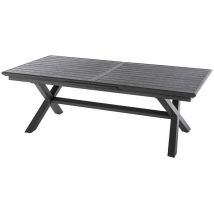 Hesperide - Table de jardin extensible Axiome ardoise granitée 10 places en aluminium traité époxy - Hespéride