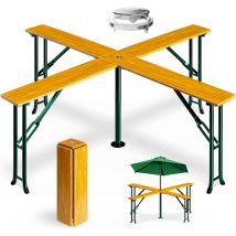 Table haute pliante en bois 20 personnes Table de reception Table bar Quattro Anniversaire gardenparty fête
