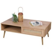 Table basse 1 tiroir Bali