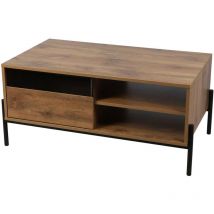 Urban Living - Table basse 1 tiroir et 2 niches