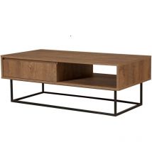 Cotecosy - Table basse en aggloméré et métal Dale