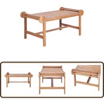 Vidaxl - Table basse 100x50x45 cm Teck solide - Table Basse Teck - Mobilier De Jardin - Table Extérieure - Table D'appoint - Décoration Jardin