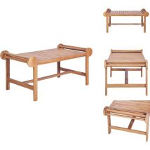 Vidaxl - Table basse 100x50x45 cm Teck solide - Table Basse Teck - Mobilier De Jardin - Table Extérieure - Table D'appoint - Décoration Jardin