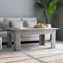 Nova - Furniture Limited - Table basse Gris béton 100x60x42 cm Bois d'in
