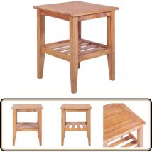 Vidaxl - Table basse 40x40x50 cm Carrée Teck solide - Table Basse Teck - Table D'appoint Teck - Mobilier Jardin - Table Exterieur - Table Interieur