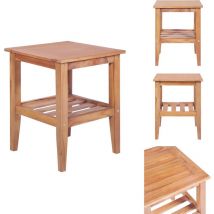 Vidaxl - Table basse 40x40x50 cm Carrée Teck solide - Table Basse Teck - Table D'appoint Teck - Mobilier Jardin - Table Exterieur - Table Interieur
