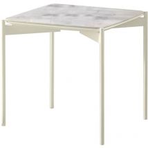 Webmarketpoint - Ivy - Table basse (45 x 45 x 45h) en Céramique Blanche