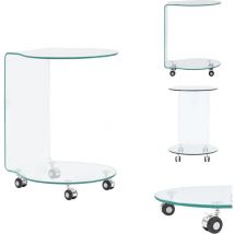 Vidaxl - Table basse 45x40x58 cm Verre trempé - Table Basse Design Moderne - Table Basse Verre Trempé - Meuble Salon Tendance - Table D'appoint
