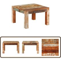 Vidaxl - Table basse 55x55x35 cm Bois de récupération massif - Table Basse Campagne - Table Basse Bois - Meuble Vintage - Table D'appoint Rustique