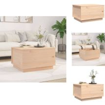 Vidaxl - Table basse 60x50x35 cm Bois massif de pin - Table Basse - Meuble Salon - Table D'appoint - Table Design - Bois Massif