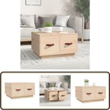 Vidaxl - Table basse 60x53x35 cm Bois massif de pin - Table Basse - Meuble Salon - Table D'appoint - Table Design - Bois Massif