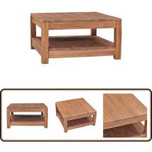 Vidaxl - Table basse 68x67x35 cm Bois de teck solide - Table Basse - Meuble Salle Séjour - Table Bois - Teck Massif - Table Design