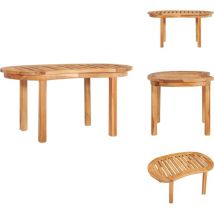 Table basse 90x50x45 cm Bois de teck solide - Table Basse Teck - Table Basse Extérieure - Mobilier Jardin - Table D'appoint - Décoration Terrasse