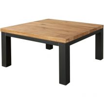 Table basse 90x90 Chêne sauvage huilé Bois naturel villanders 129