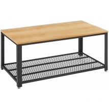 Table basse industrielle JACKY Bois Médium MDF 106,2x45x60,2cm