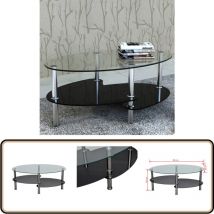 Vidaxl - Table basse avec design exclusif Noir - Table Basse - Meuble Salon - Table D'appoint - Table Design - Table Noire