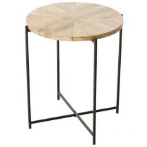 Boltze Gruppe - Table basse avec plateau en bois de manguier mandi, ø 46 cm