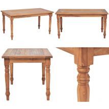 Table basse Batavia Teck 90x50x45 cm - Table Basse Teck - Table D'appoint Extérieure - Mobilier De Jardin - Table Basse Design - Table Basse