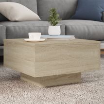 Table basse chêne sonoma 55x55x31 cm bois d'ingénierie Vidaxl Sonoma oak