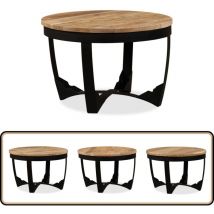 Table basse bois de manguier brut 60x40 cm - Table Basse Industrielle - Table Basse Design - Table Basse Vintage - Table D'appoint - Table Basse
