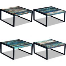 Vidaxl - Table basse Bois de récupération massif 80x80x40 cm - Table Basse Vintage - Table Basse Industrielle - Table Basse Design - Table Basse